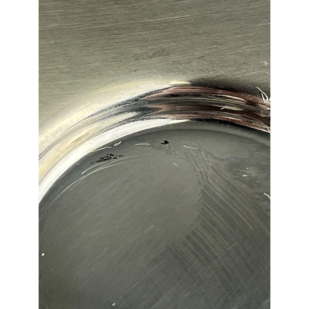 Nespresso VIEW Glass Espresso Cups Stainless Steel Saucers Set of 2 New w/ Flaw